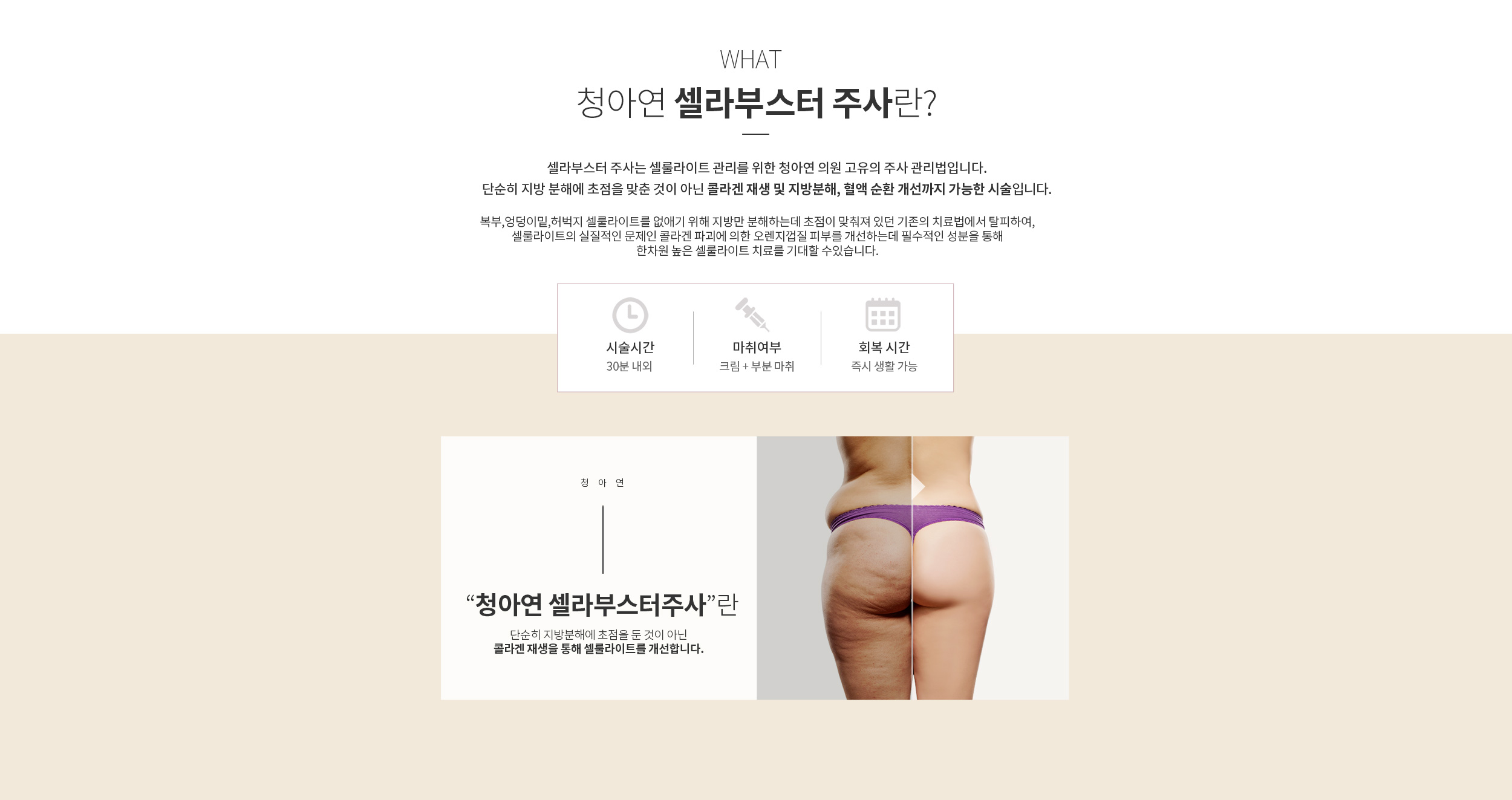 청아연 셀라부스터 주사란?