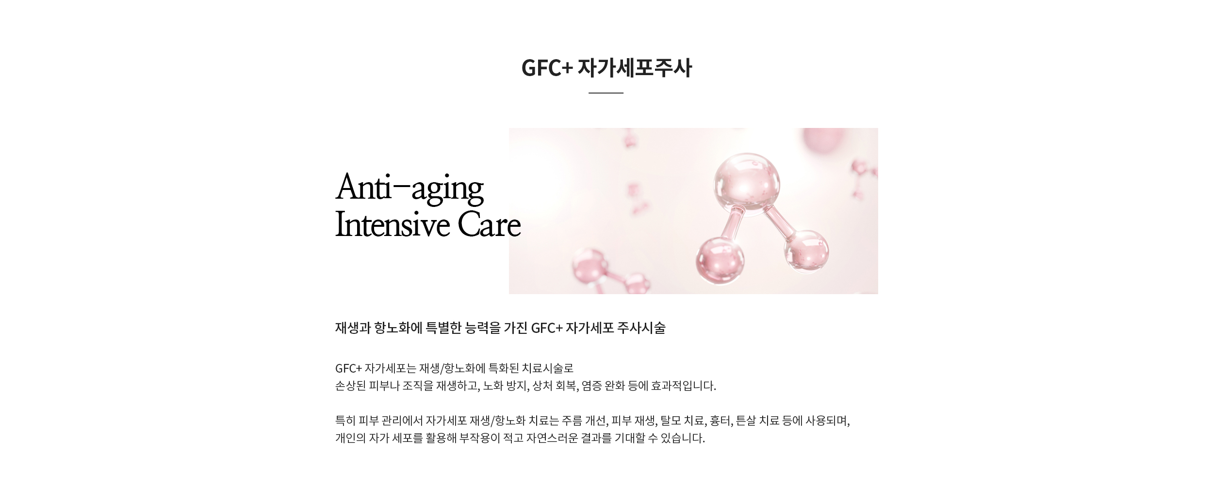 줄기세포 Anti-aging Intensive Care